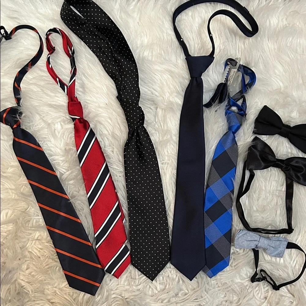 The Children's Place Kids Ties Set - Red, Black, Blue